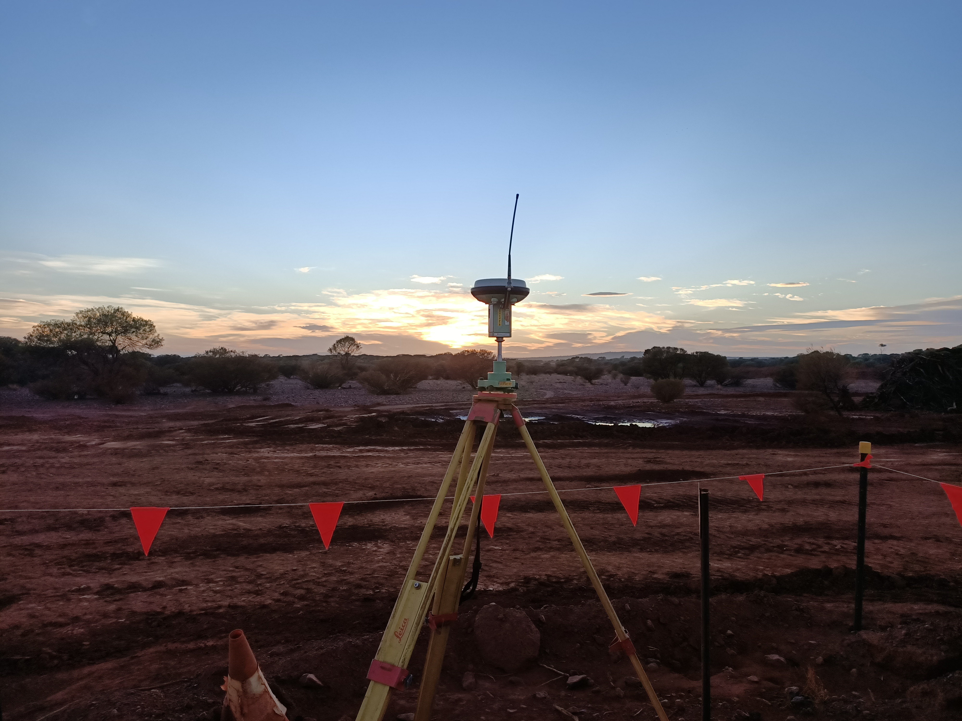 Professional survey equipment and field work